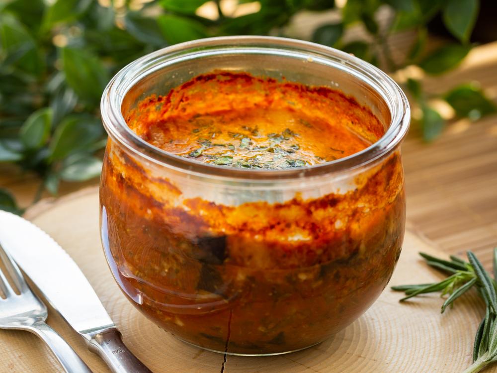Modèle de présentation de lasagnes végétariennes confection de repas à Genève